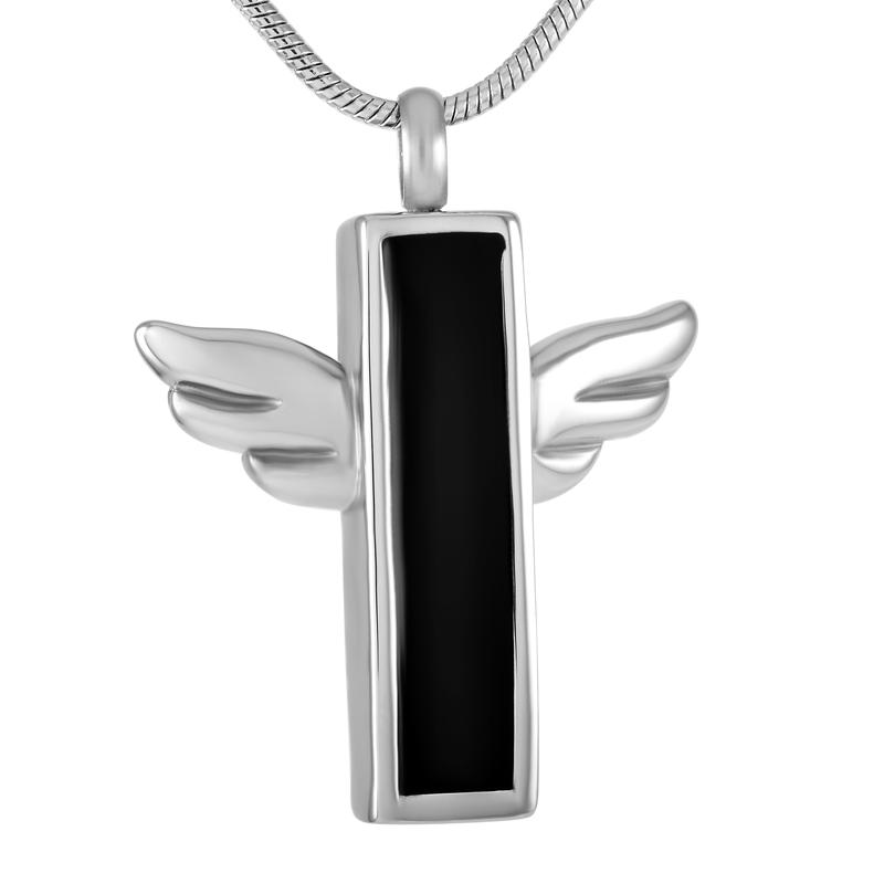 Cross With Wing Stainless Steel Pendant Ashes Urn Cremation Memorial Locket Souvenir Necklace Keepsake Jewelry Chains, Silver
Cross With Wing Stainless Steel Pendant Ashes Urn Cremation Memorial Locket Souvenir Necklace Keepsake Jewelry Chains, Silver