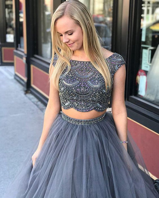 2021 Plus Size Arabic Aso Ebi Backless Beaded Crystals Prom Dresses Luxurious Two Pieces Evening Formal Party Second Reception Gowns ZJ475