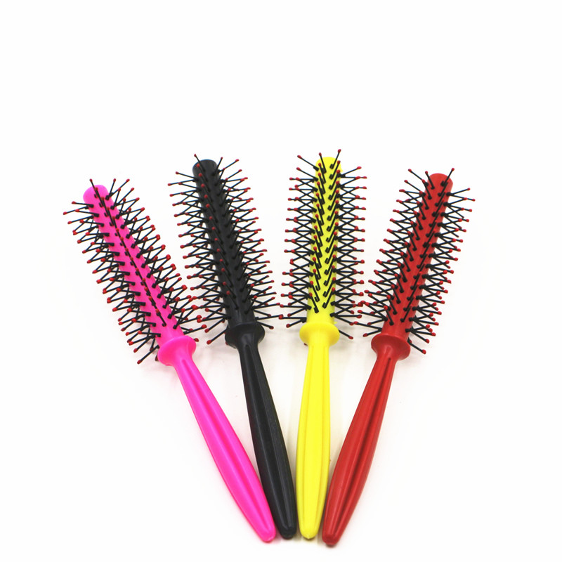 

New Round Hair Comb Curling Hair Brushes Curly Salon Styling Tools Hairbrush Massage Plastic Roller Straight Hairdressing