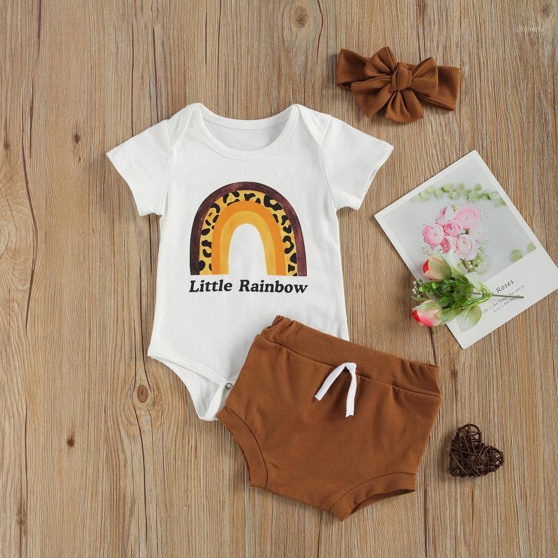 Baby & Children's Summer Cute Infant Boys Girls Clothes Sets Short Sleeve Rainbow Print Romper Tops Shorts Headband 3pcs Clothing, White
Baby & Children's Summer Cute Infant Boys Girls Clothes Sets Short Sleeve Rainbow Print Romper Tops Shorts Headband 3pcs Clothing, White