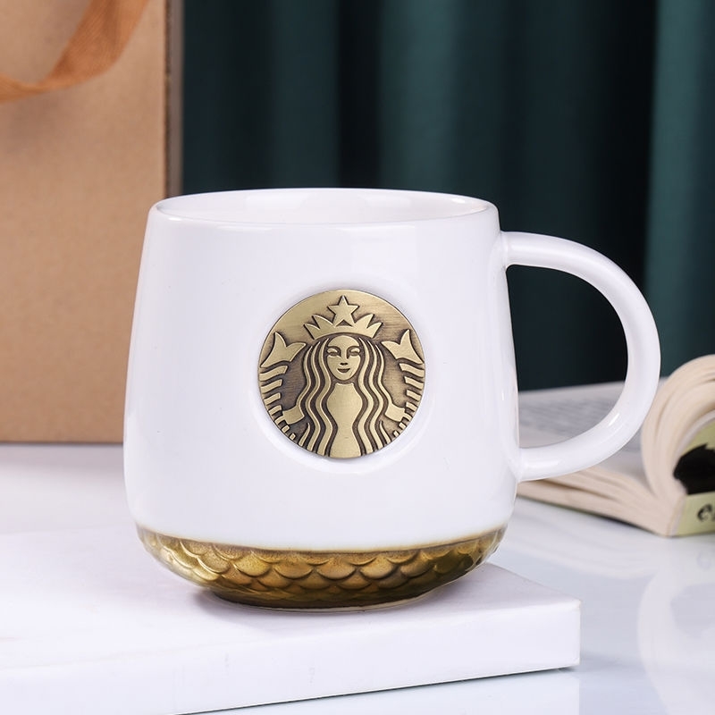 Zhenxuan Ceramic Cup Mug Black and white blue Mermaid bronze medal lovers anniversary cup, Starbucks white (star spoon + rabbit
Zhenxuan Ceramic Cup Mug Black and white blue Mermaid bronze medal lovers anniversary cup, Starbucks white (star spoon + rabbit