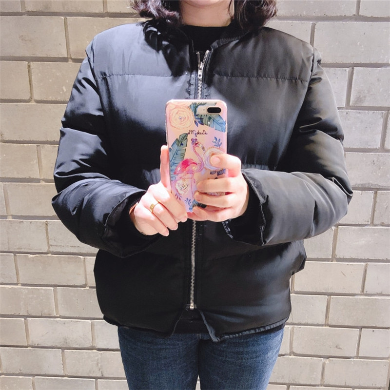 Winter Coat Women OL Formal Plus Size Loose Casual Solid Bread Clothes Warm Cotton Padded Jacket Outwear Parkas 210421