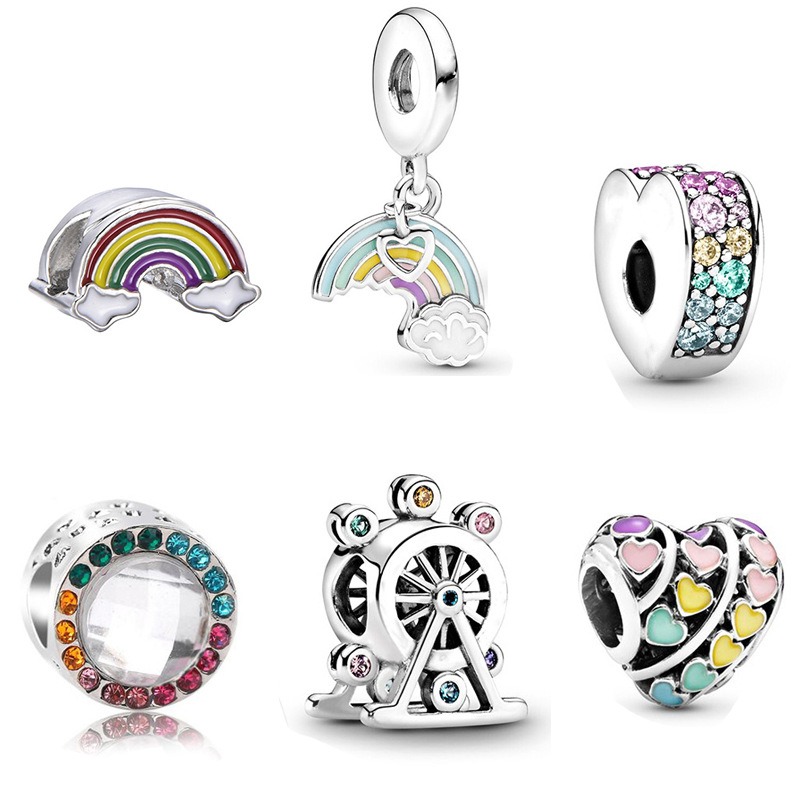 Fits Pandora Bracelets 20pcs Rainbow Ferris Wheel Pendant Charms Beads Silver Charms Bead For Women Diy European Necklace Jewelry
Fits Pandora Bracelets 20pcs Rainbow Ferris Wheel Pendant Charms Beads Silver Charms Bead For Women Diy European Necklace Jewelry