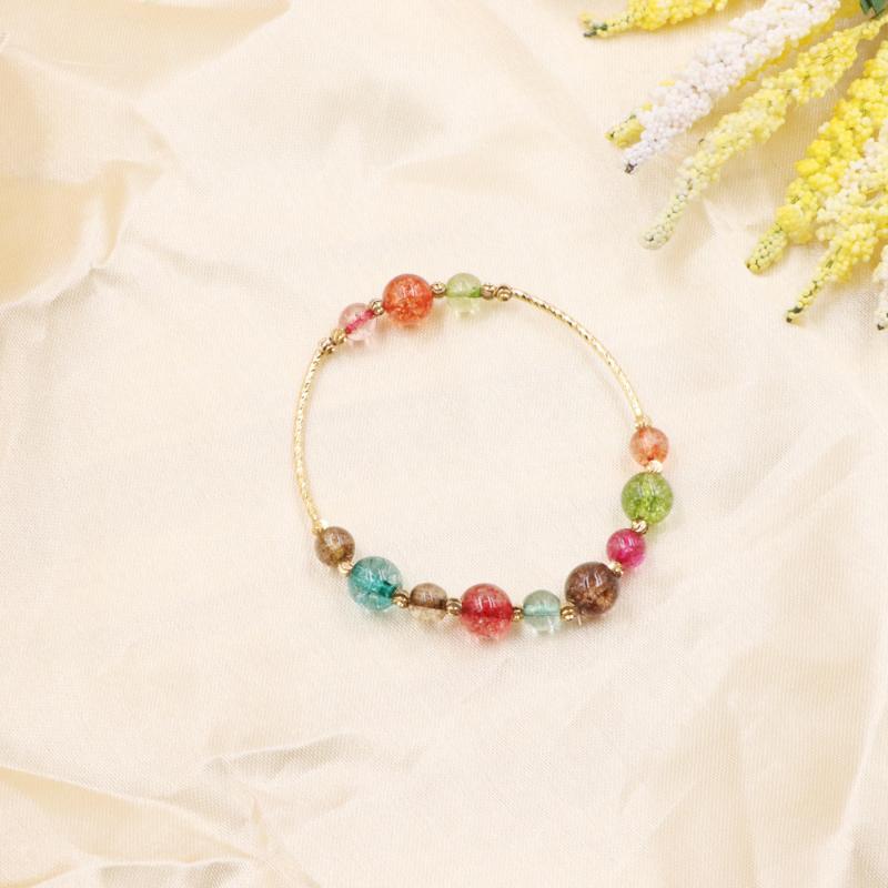 Charm Bracelets 2021 Fashion Women Strand Bracelet Handmade Tourmaline Crystal Stone Beaded Bangle Wrist Jewelry Gift 7.5" B296
Charm Bracelets 2021 Fashion Women Strand Bracelet Handmade Tourmaline Crystal Stone Beaded Bangle Wrist Jewelry Gift 7.5" B296