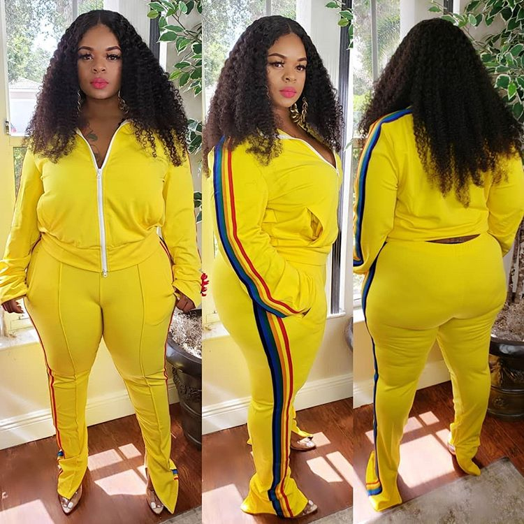 Plus size Tracksuit 2 Two Piece Set Top and Pants Striped Women's Tracksuits Casual Outfit Sports Suit Green Patchwork Women Sweatsuits, Gray
Plus size Tracksuit 2 Two Piece Set Top and Pants Striped Women's Tracksuits Casual Outfit Sports Suit Green Patchwork Women Sweatsuits, Gray