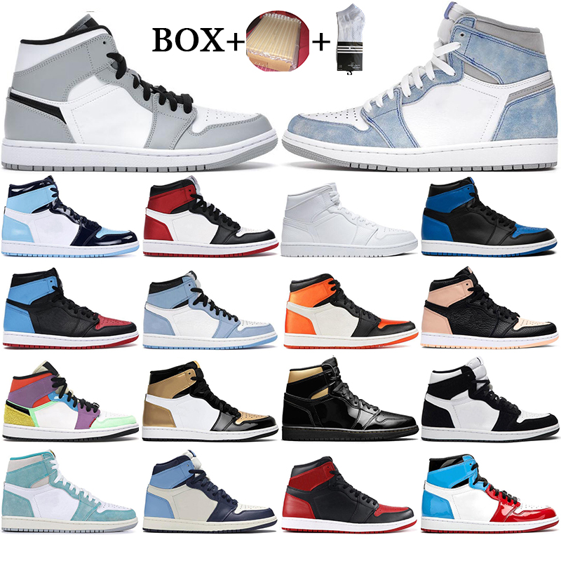 with box Jumpman 1s mens basketball shoes 1 UNC Orange Light Smoke Grey Mocha Hyper Royal Shattered Backboard sports sneakers women trainers 36-46, D18 high og silver toe 36-46
with box Jumpman 1s mens basketball shoes 1 UNC Orange Light Smoke Grey Mocha Hyper Royal Shattered Backboard sports sneakers women trainers 36-46, D18 high og silver toe 36-46