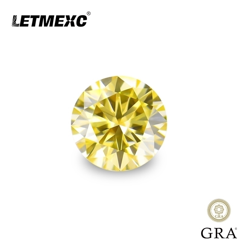 Letmexc Loose Vivi Yellow 8 Hearts & Arrows Moissanite Gemstone VVS1 Excellent Diamond Cut with GRA Report for Custom Jewelry
Letmexc Loose Vivi Yellow 8 Hearts & Arrows Moissanite Gemstone VVS1 Excellent Diamond Cut with GRA Report for Custom Jewelry