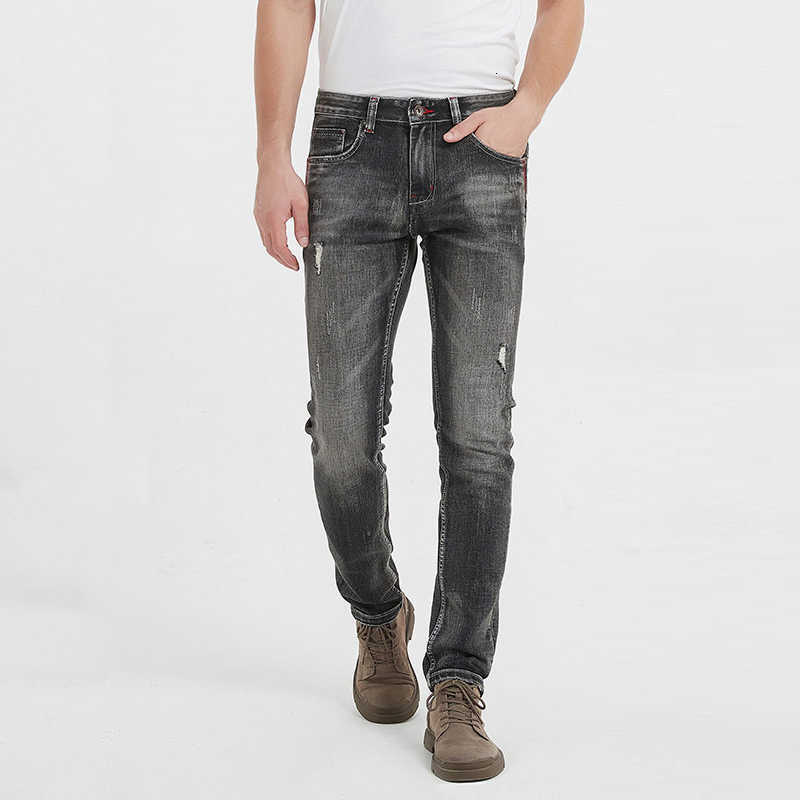 Italian Style Fashion Men Jeans Retro Black Gray Elastic Slim Fit Frayed Ripped Vintage Designer Casual Denim Pants
Italian Style Fashion Men Jeans Retro Black Gray Elastic Slim Fit Frayed Ripped Vintage Designer Casual Denim Pants