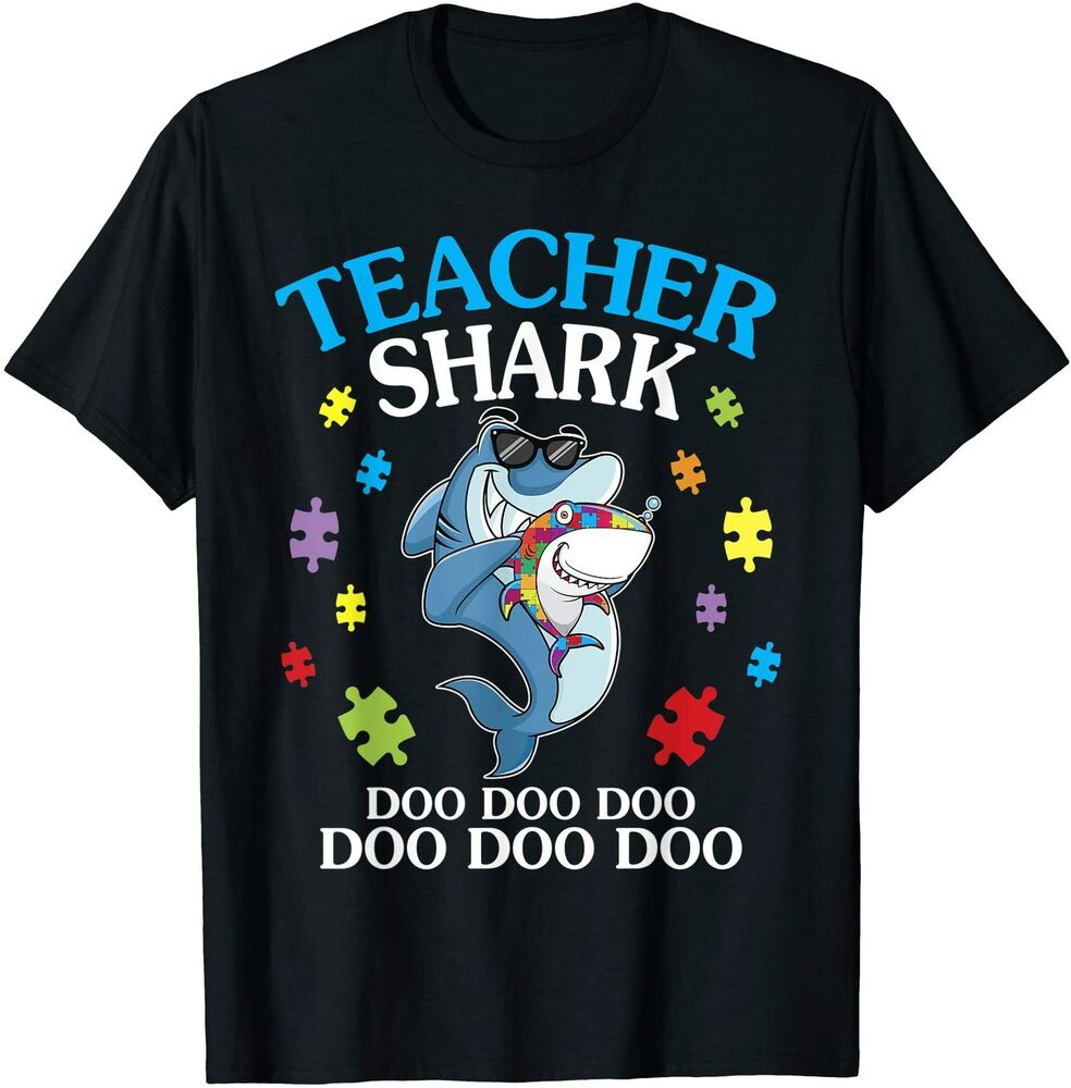 Teacher Shark Doo Doo Funny Autism Awareness Teacher Shirt Boys Mens T-Shirt, White;black
Teacher Shark Doo Doo Funny Autism Awareness Teacher Shirt Boys Mens T-Shirt, White;black