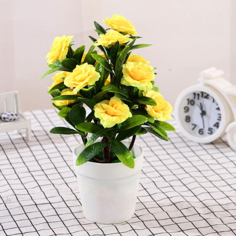 Decorative Flowers & Wreaths Artificial Fake Rose Plants In Pot Outdoor Garden Office Home Decor Simulation Flower Landscape, White
Decorative Flowers & Wreaths Artificial Fake Rose Plants In Pot Outdoor Garden Office Home Decor Simulation Flower Landscape, White