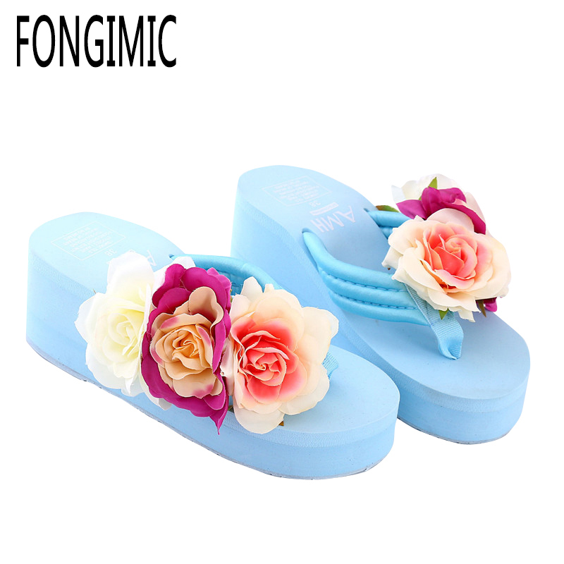 Fashion Flip Flops Women Sho Summer Wedge Sandals White Beach Floral Bohemia Style Girl Slippers Woman Ros Tourism, Pink
Fashion Flip Flops Women Sho Summer Wedge Sandals White Beach Floral Bohemia Style Girl Slippers Woman Ros Tourism, Pink