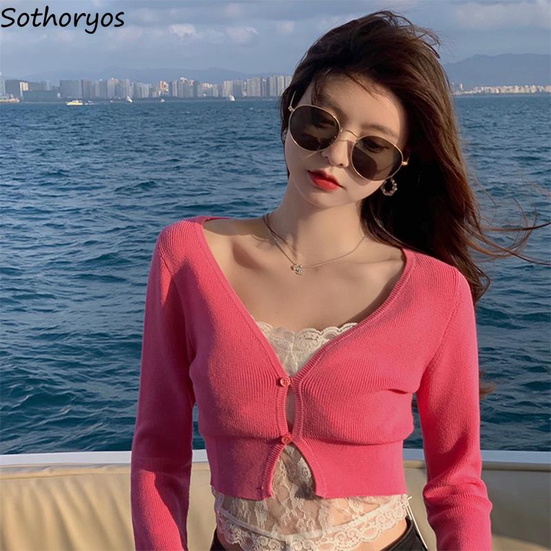 Women' Knits & Tees Cardigan Women Cropped Sweaters All-match V-neck Elegant Solid Slim Single Breasted Outwear Fashion Mujer Tops Korean, White
Women' Knits & Tees Cardigan Women Cropped Sweaters All-match V-neck Elegant Solid Slim Single Breasted Outwear Fashion Mujer Tops Korean, White