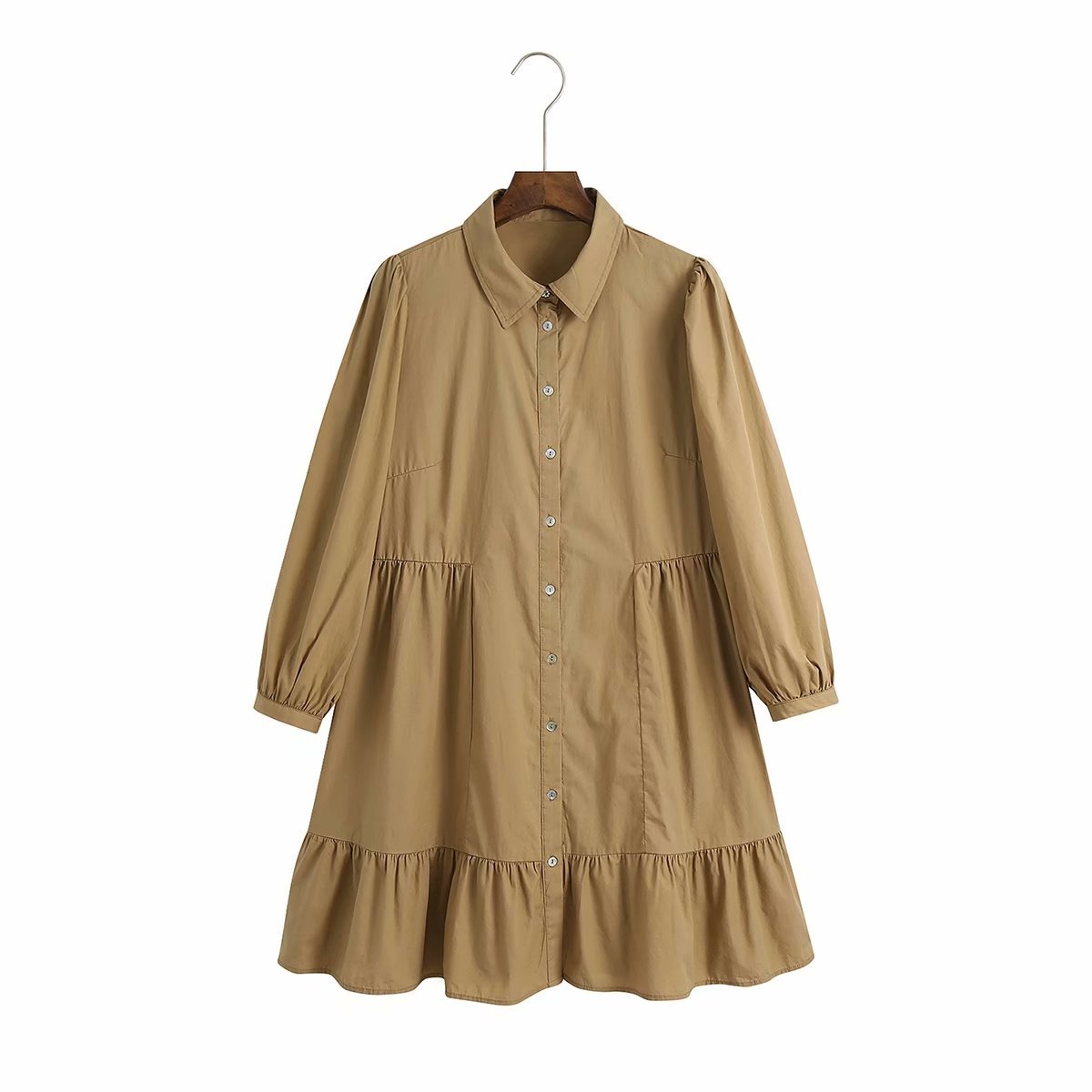 Elegant Women Single Breastedd Turn-down Collar Dress Za Summer Vintage Empire Elastic Waist Mini Dress Long Sleeve Vestidos 210521, As pic
Elegant Women Single Breastedd Turn-down Collar Dress Za Summer Vintage Empire Elastic Waist Mini Dress Long Sleeve Vestidos 210521, As pic