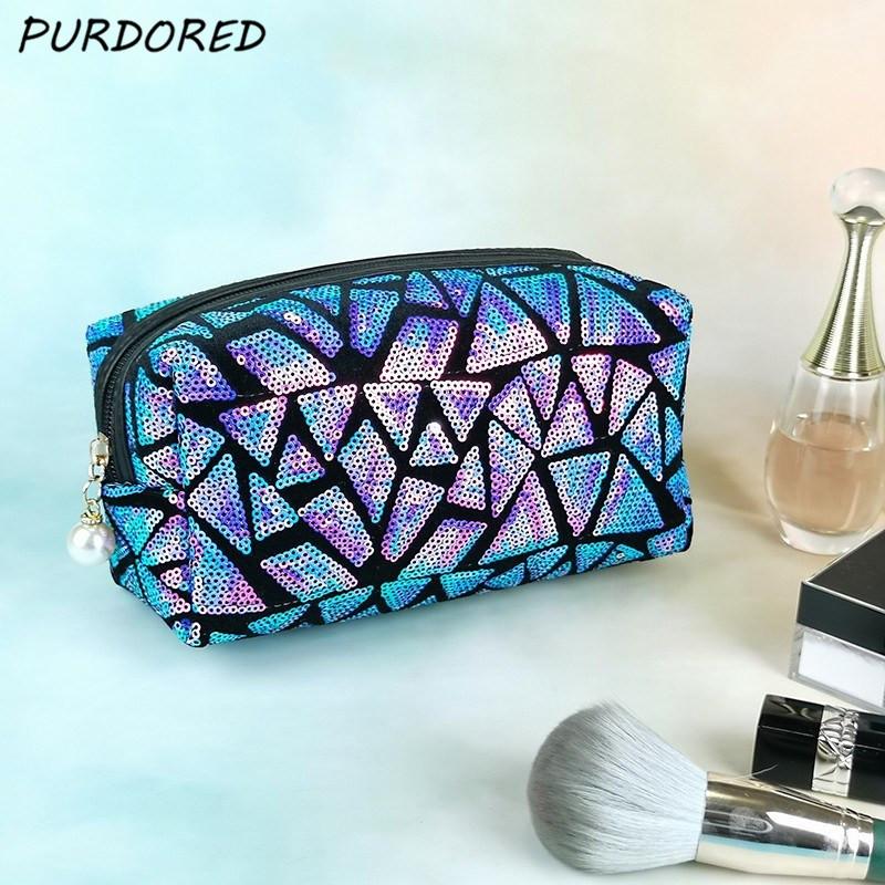 Pc Women Geometric Sequins Makeup Bag Travel Solid Color Cosmetic Zipper Storage Female Beauty Case Bags & Cases 
Pc Women Geometric Sequins Makeup Bag Travel Solid Color Cosmetic Zipper Storage Female Beauty Case Bags & Cases