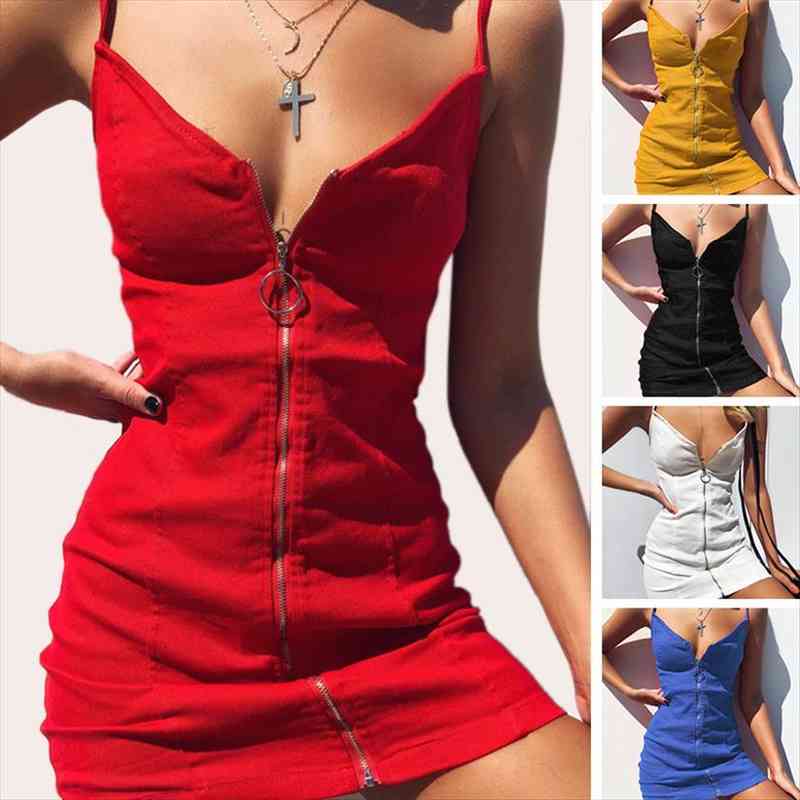 summer woman dress zipper mini v-neck party club plus size american clothing bodycon robe dresses, Black;gray
summer woman dress zipper mini v-neck party club plus size american clothing bodycon robe dresses, Black;gray