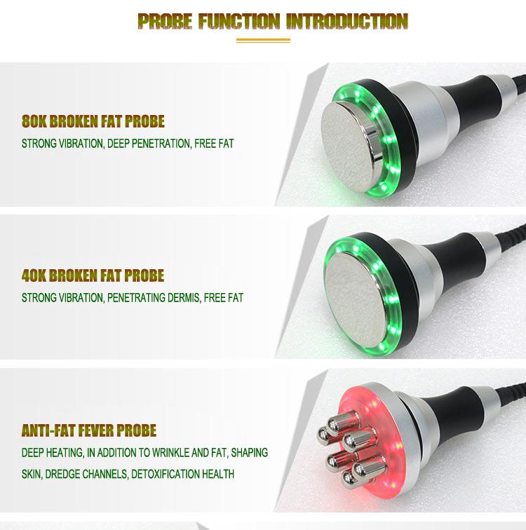 2021 New 7in1 80K Cavitation Vacuum Body Slimming Machine Skin Tightening Body Shaping Massage machine Loss weight