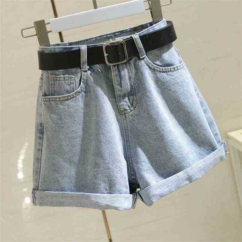 Women Streetwear Denim Shorts Summer High Waist Slim With Belt Casual Female Wide Leg Body Jeans Mujer 210525, Black
Women Streetwear Denim Shorts Summer High Waist Slim With Belt Casual Female Wide Leg Body Jeans Mujer 210525, Black
