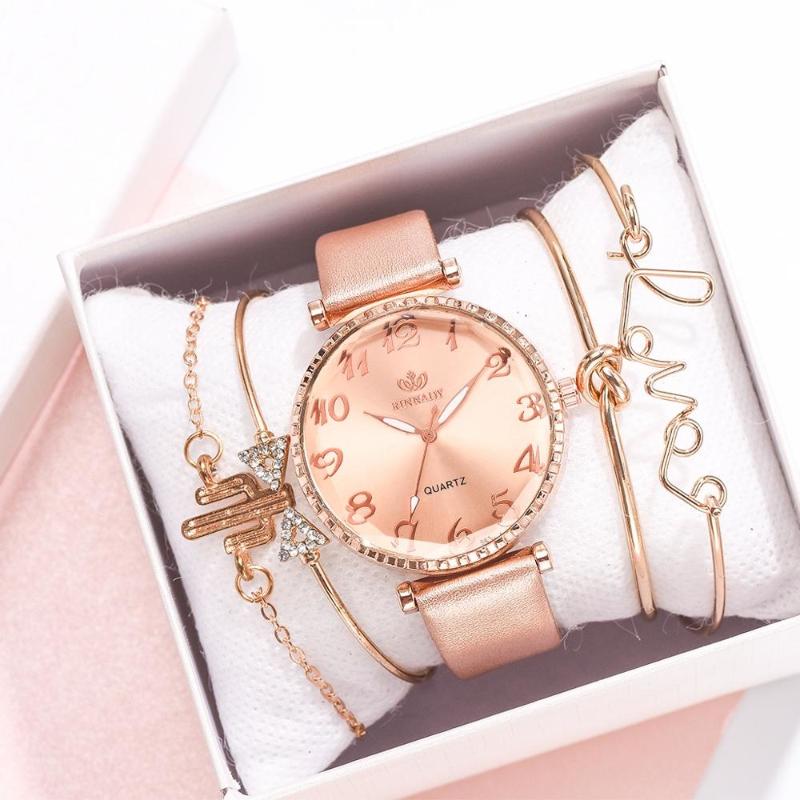 Wristwatches 5pc/set Fashion Women Watches Round Arabic Numerals Leather Watch Dress Ladies Luxury Bracelet Set, 1pc red watch
Wristwatches 5pc/set Fashion Women Watches Round Arabic Numerals Leather Watch Dress Ladies Luxury Bracelet Set, 1pc red watch