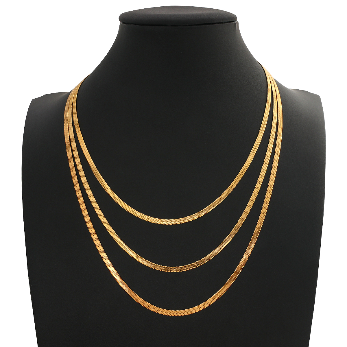 Amorcome Multilayer Stainless Steel Chains Chokers for Women Punk 10mm Gold Color Flat Blade Snake Necklaces Jewelry 16.3 inch, Silver
Amorcome Multilayer Stainless Steel Chains Chokers for Women Punk 10mm Gold Color Flat Blade Snake Necklaces Jewelry 16.3 inch, Silver