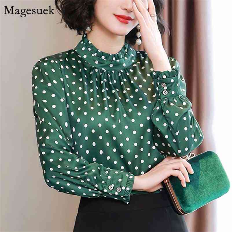 Polka Dot Women Blouses Autumn Fashion Shirts Long Sleeve Casual Stand Collar Tops Blusas 10589 210518, Red
Polka Dot Women Blouses Autumn Fashion Shirts Long Sleeve Casual Stand Collar Tops Blusas 10589 210518, Red
