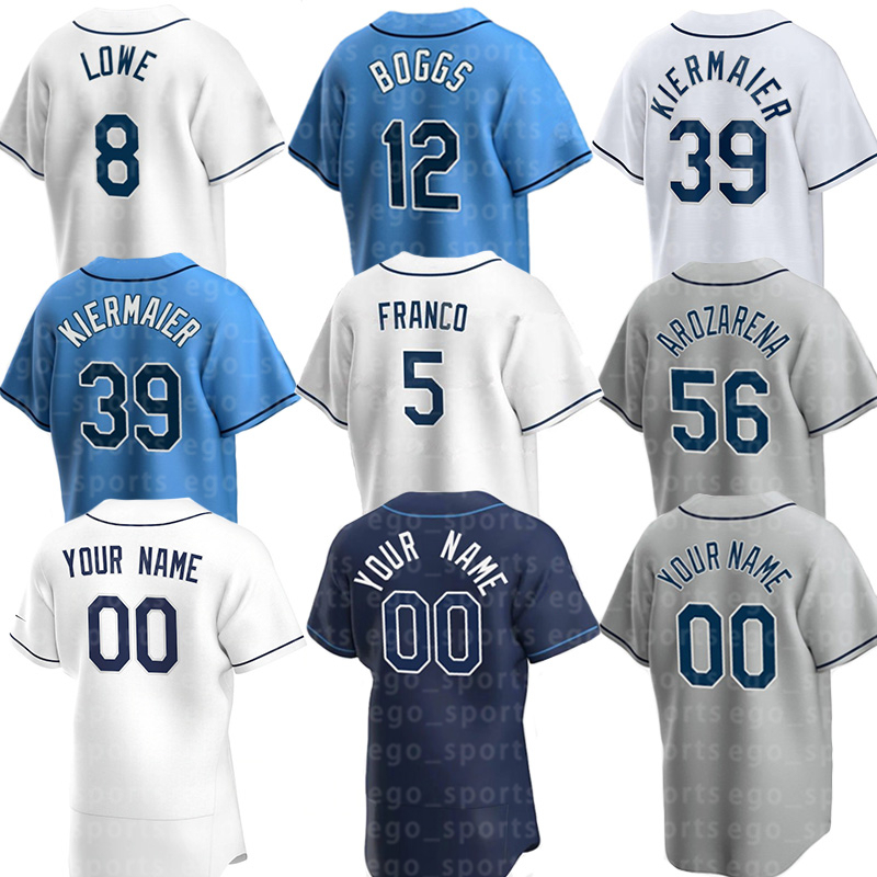 Tampa Bay 5 Wander Franco baseball jerseys 12 Wade Boggs 56 Randy Arozarena 2 Yandy Diaz 6 Taylor Walls 47# Jason Adam 45 Taj Bradley 28 Greg Jones 20 Tyler Glasnow jersey, Men's color 4
Tampa Bay 5 Wander Franco baseball jerseys 12 Wade Boggs 56 Randy Arozarena 2 Yandy Diaz 6 Taylor Walls 47# Jason Adam 45 Taj Bradley 28 Greg Jones 20 Tyler Glasnow jersey, Men's color 4