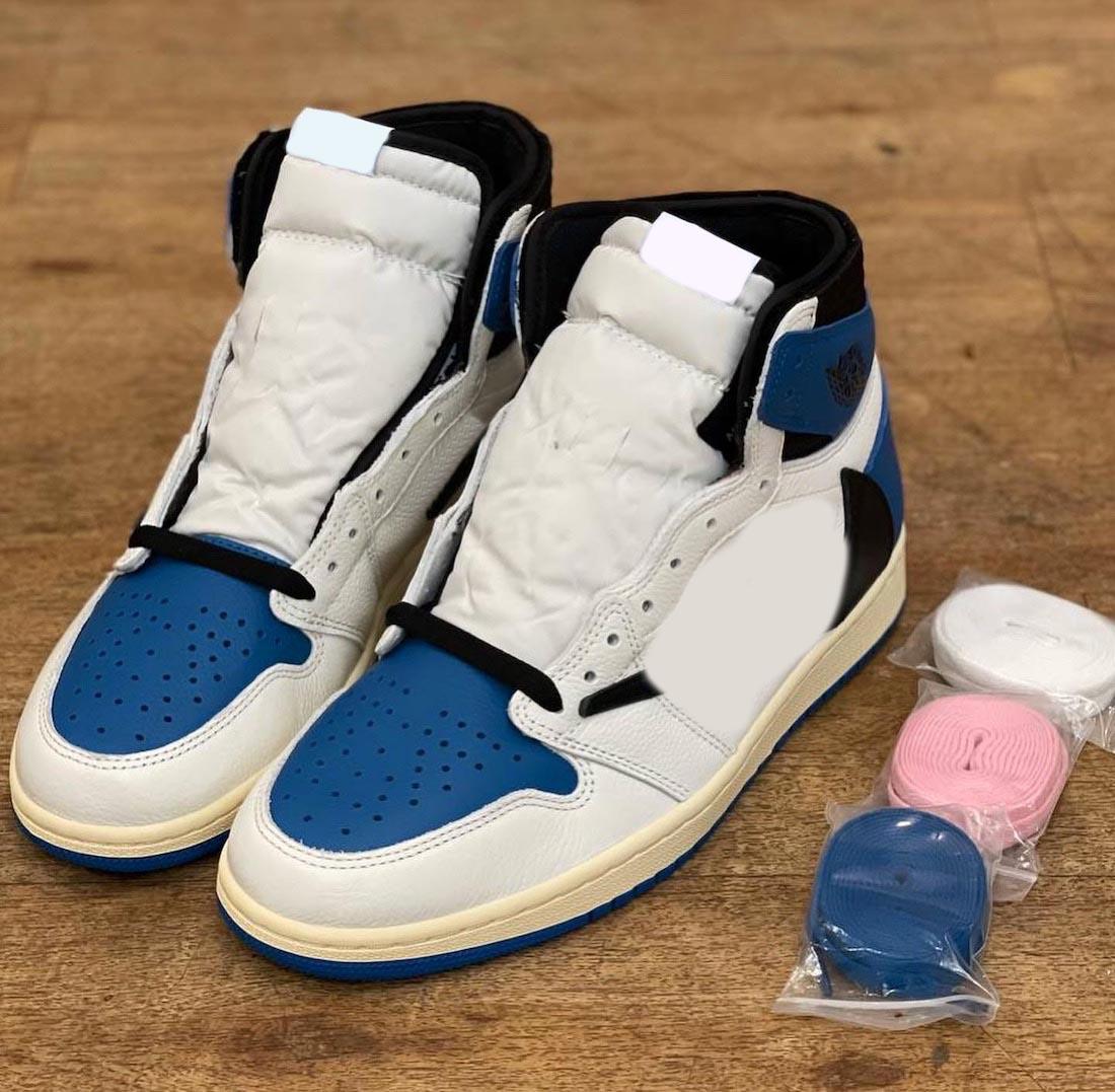 2021 Release Travis Scott x Fragment 1 High OG SP Low Shoes Military Blue TS Black Sail Shy Pink Men Women Sports Sneaker Outdoor Trainers
2021 Release Travis Scott x Fragment 1 High OG SP Low Shoes Military Blue TS Black Sail Shy Pink Men Women Sports Sneaker Outdoor Trainers