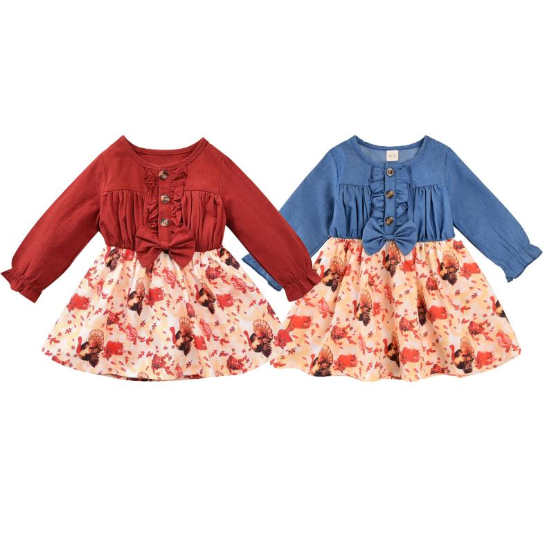 Girl's Dresses Thanksgiving Infant Kid Baby Girl Dress Ruffle Midi Long Sleeve High Waist Bow Flared Turkey Printed Princess, Red;yellow
Girl's Dresses Thanksgiving Infant Kid Baby Girl Dress Ruffle Midi Long Sleeve High Waist Bow Flared Turkey Printed Princess, Red;yellow