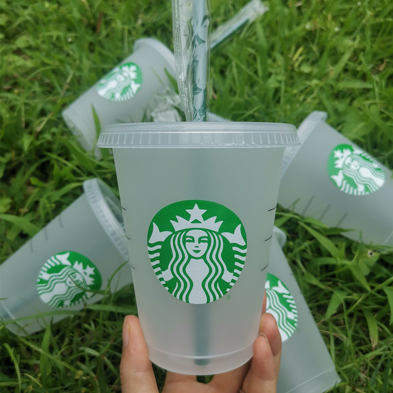 Starbucks 16oz Tumblers Mugs Plastic Drinking Juice With Lip And Straw Magic Coffee Mug Costom Transparent Cup 10PCS
Starbucks 16oz Tumblers Mugs Plastic Drinking Juice With Lip And Straw Magic Coffee Mug Costom Transparent Cup 10PCS