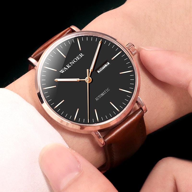 Wristwatches 2021 WAKNOER Top Automatic Watch Men Waterproof Mens Mechanical Watches Double Calendar Luminous, A-w-h
Wristwatches 2021 WAKNOER Top Automatic Watch Men Waterproof Mens Mechanical Watches Double Calendar Luminous, A-w-h