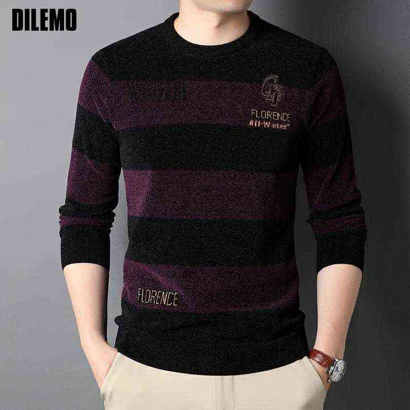 Top Quality Thick Warm Autum Fashion Brand Solid Knit Crew Pullover Men Striped Sweater Winter Casual Mens Clothes 211109, Blue
Top Quality Thick Warm Autum Fashion Brand Solid Knit Crew Pullover Men Striped Sweater Winter Casual Mens Clothes 211109, Blue