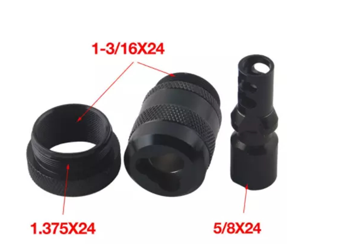 3 Lug Trilug Mount Quick Detach Stainless Steel piston 1-3/16x24 Tri Lug TPI Adapter 1.375x24 for Filter 9mm
3 Lug Trilug Mount Quick Detach Stainless Steel piston 1-3/16x24 Tri Lug TPI Adapter 1.375x24 for Filter 9mm