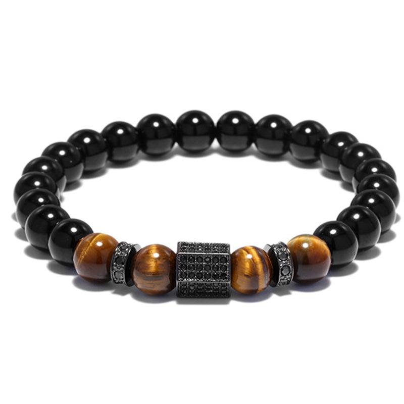 Charm Bracelets Charms Bracelet Men Pave Setting Black CZ Hexagon Natural Stone Beads Bracelets&Bangles Pulseira Masculina Jewelry
Charm Bracelets Charms Bracelet Men Pave Setting Black CZ Hexagon Natural Stone Beads Bracelets&Bangles Pulseira Masculina Jewelry