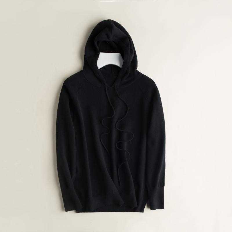 Spring Autumn Women Cashmere Sweater Sport Hoodie Pullovers Knit Jacket Bottomed Female Loose Streetwear 210918