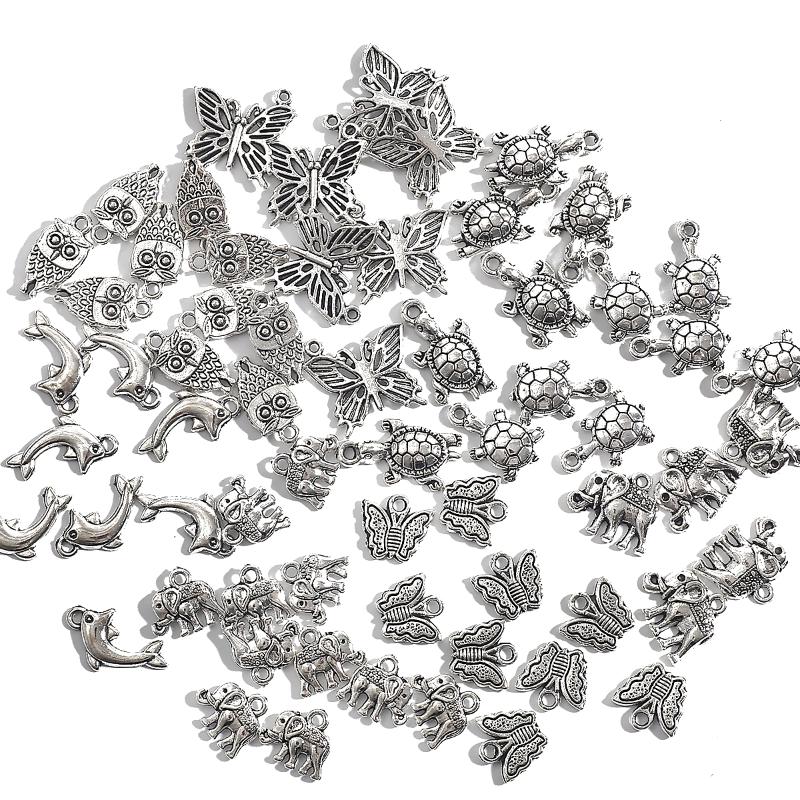 Charms 20/30pcs Tibetan Silver Color Pendant Metal Beads Loose Bracelet For DIY Jewelry Making, Bronze;silver
Charms 20/30pcs Tibetan Silver Color Pendant Metal Beads Loose Bracelet For DIY Jewelry Making, Bronze;silver