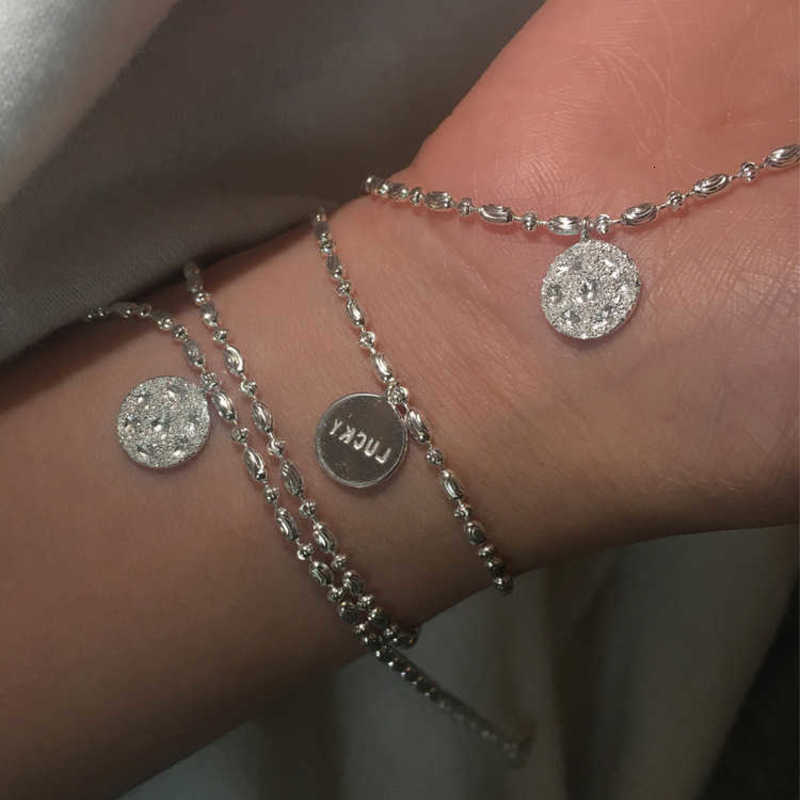 French Sparkling Bead Chain Women's Korea Simple Temperament Versatile Bracelet Cold Wind, Golden;silver
French Sparkling Bead Chain Women's Korea Simple Temperament Versatile Bracelet Cold Wind, Golden;silver