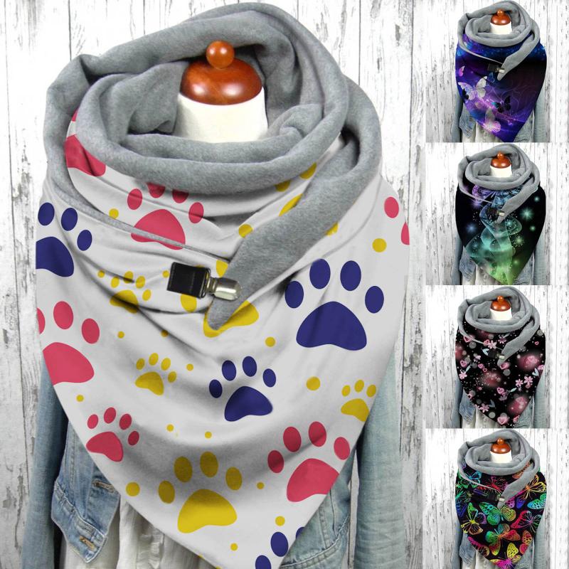 Scarves Butterfly Print Women Winter Scarf Hijabs Female Soft Neck Wrap Casual Warm Button Wraps Foulard Bufandas Mujer, Blue;gray
Scarves Butterfly Print Women Winter Scarf Hijabs Female Soft Neck Wrap Casual Warm Button Wraps Foulard Bufandas Mujer, Blue;gray