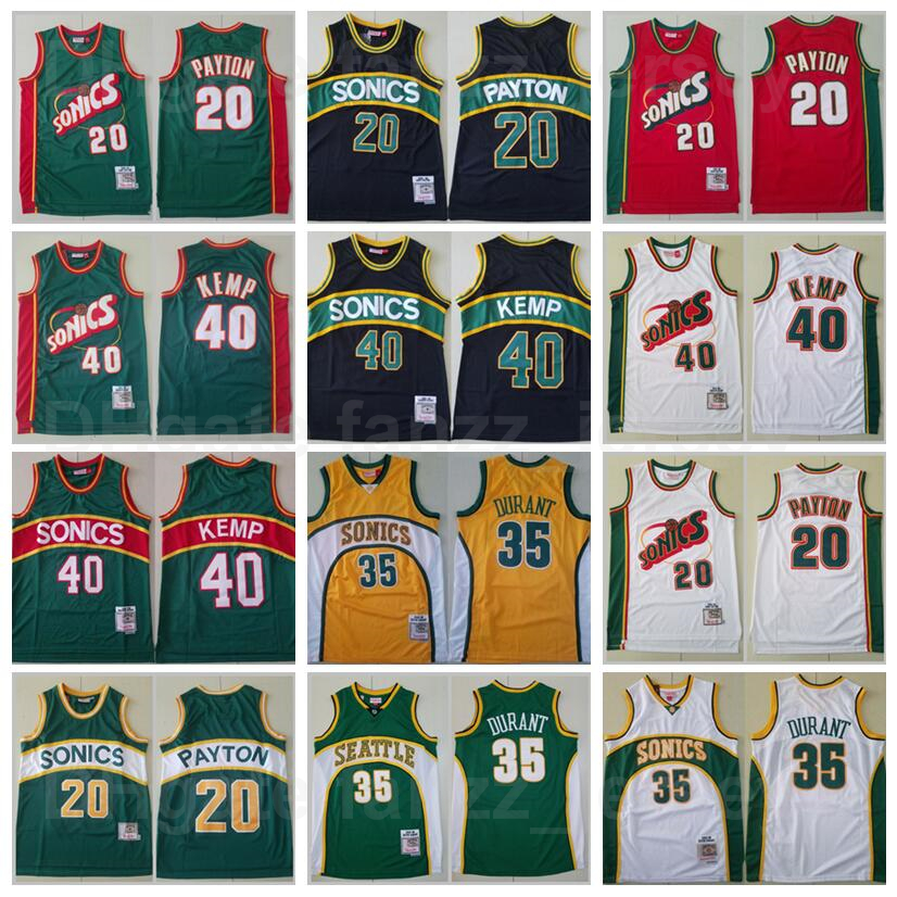 Men Basketball Retro Shawn Kemp Mitchell Ness Jersey 40 Gary Payton 20 Kevin Durant 35 Team Color GReen Yellow White Red Black For Sport Fans Breathable All Stitched
Men Basketball Retro Shawn Kemp Mitchell Ness Jersey 40 Gary Payton 20 Kevin Durant 35 Team Color GReen Yellow White Red Black For Sport Fans Breathable All Stitched