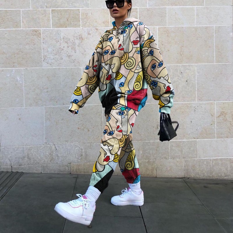 Women's Tracksuits 2 Piece Sets African For Women Print Elastic Bazin Baggy Pants Rock Style Dashiki Sleeve Famous Suit Lady WOBM, Multi
Women's Tracksuits 2 Piece Sets African For Women Print Elastic Bazin Baggy Pants Rock Style Dashiki Sleeve Famous Suit Lady WOBM, Multi
