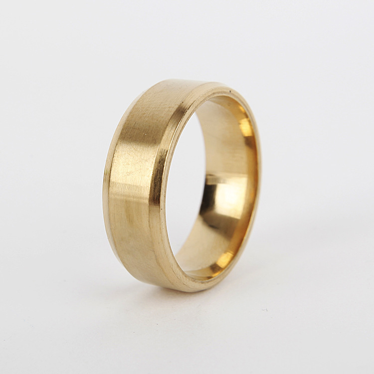 stainless steel wedding band rings ring double beveled classic dumb European and American trade
stainless steel wedding band rings ring double beveled classic dumb European and American trade