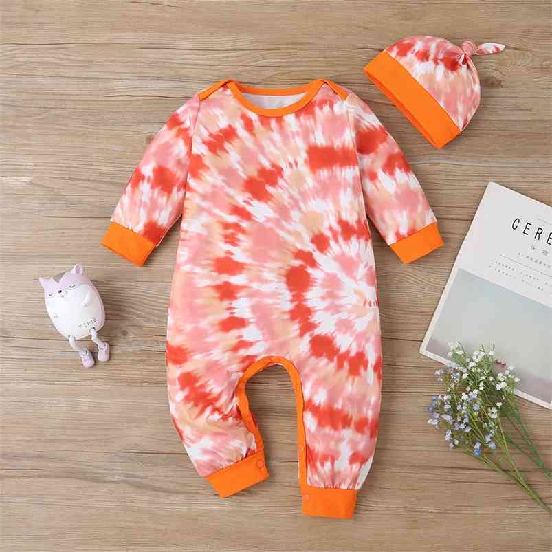 Winter Style Infant born Baby Romper Cotton Long Sleeve Tie-dye Orange Cute Jumpsuits Babys Clothes Outfits 0-18M 210629
Winter Style Infant born Baby Romper Cotton Long Sleeve Tie-dye Orange Cute Jumpsuits Babys Clothes Outfits 0-18M 210629