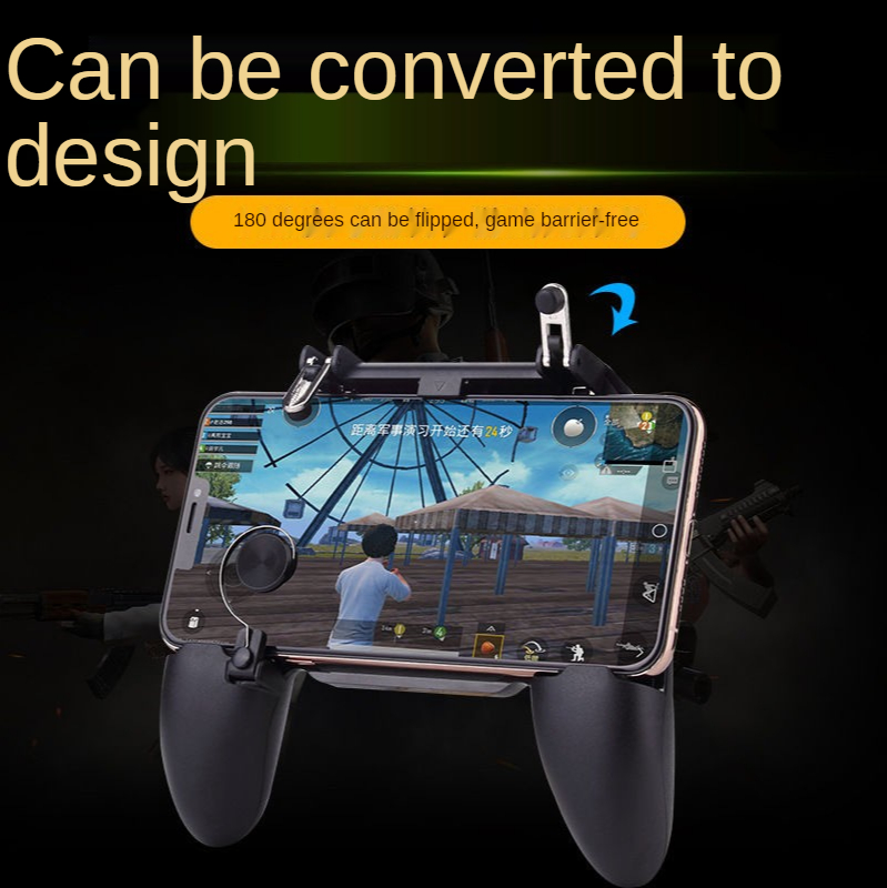 W11+ PUGB Mobile Game Controller Free Fire PUBG Mobile Joystick Gamepad Metal L1R1 Shooter Joystick for IOS Android Mobile Phone