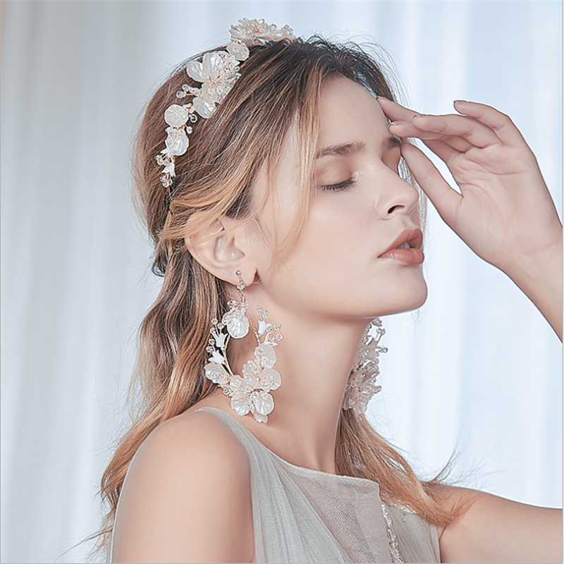 Headpieces Big Floral Bridal Crown Hair Tiara Silver Color Leaf Wedding Headpiece Handmade Women Party Prom Hairband Jewelry
Headpieces Big Floral Bridal Crown Hair Tiara Silver Color Leaf Wedding Headpiece Handmade Women Party Prom Hairband Jewelry