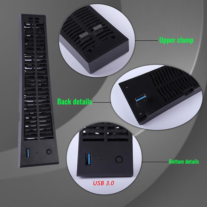 Laptop Cooling Pads 3-fan Game Console Usb Cooler Host Radiator Fast System Fan For Ps5 Playstation 5 / Digital Edition 2021
Laptop Cooling Pads 3-fan Game Console Usb Cooler Host Radiator Fast System Fan For Ps5 Playstation 5 / Digital Edition 2021