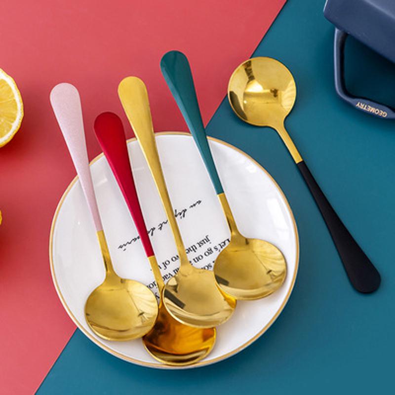 Spoons 1/3/5PCS Household Thickened Stainless Steel Round Spoon Good Temperature Resistance Lce Cream Dessert Long Handle With Rice
Spoons 1/3/5PCS Household Thickened Stainless Steel Round Spoon Good Temperature Resistance Lce Cream Dessert Long Handle With Rice