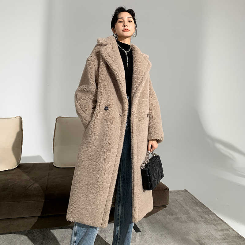 Women's Coat Teddy Bear Alpaca Wool Winter Thicken vanilla Albino camel teddy in stock Y0909, Pocket
Women's Coat Teddy Bear Alpaca Wool Winter Thicken vanilla Albino camel teddy in stock Y0909, Pocket