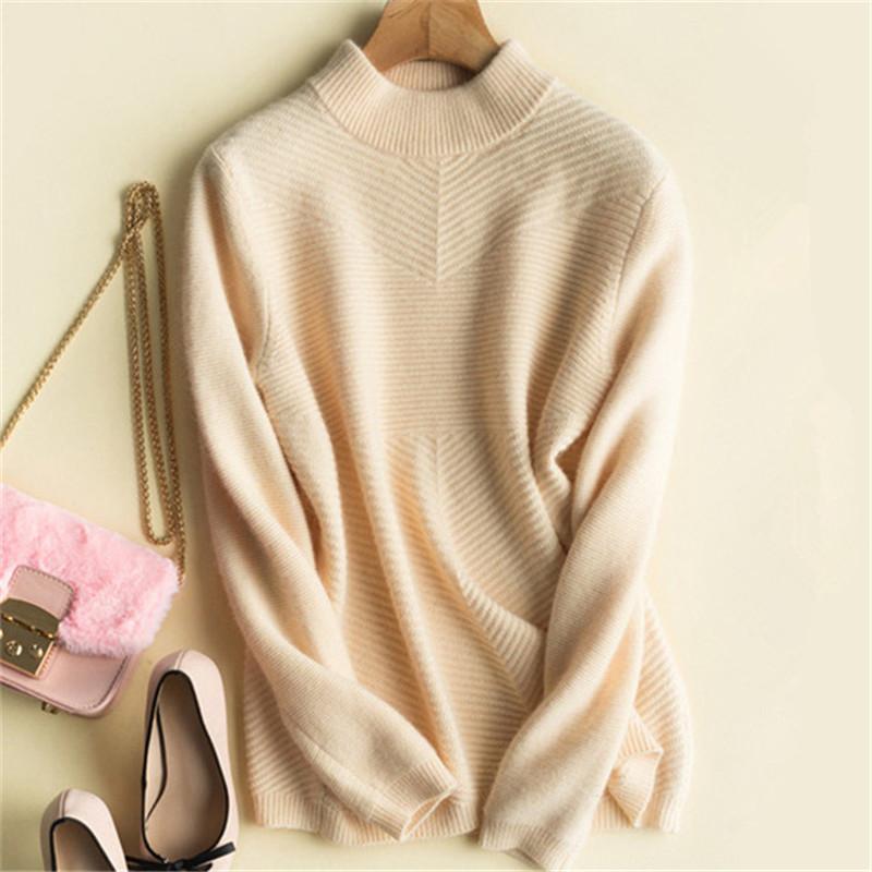 Large Size Pure Cashmere Knit Women Korean Style Turtleneck Loose Thick Pullover Sweater Solid Color -2XL Women' Sweaters, Beige
Large Size Pure Cashmere Knit Women Korean Style Turtleneck Loose Thick Pullover Sweater Solid Color -2XL Women' Sweaters, Beige