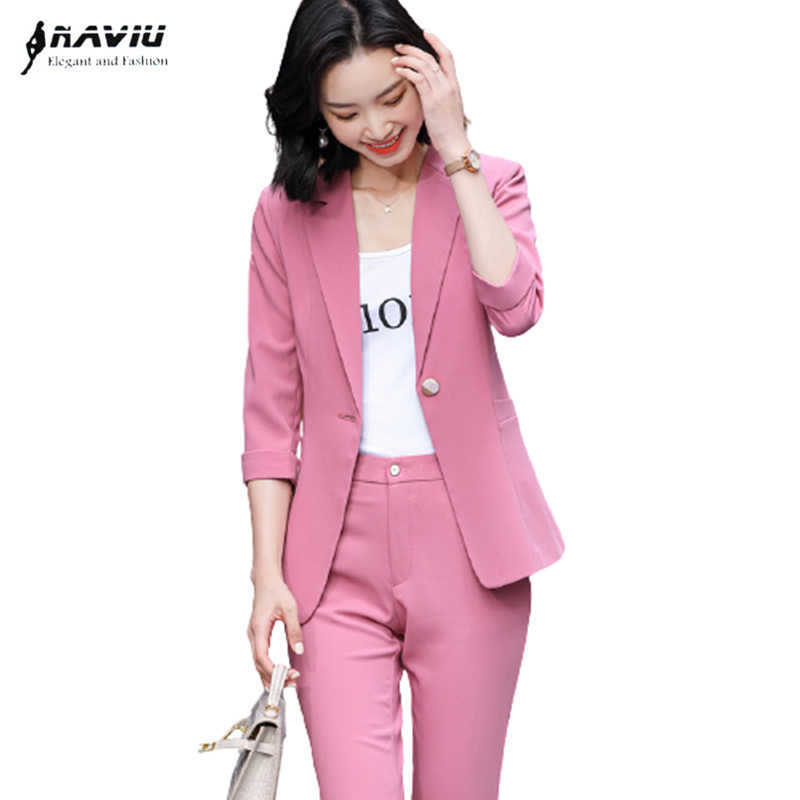 Pink High End Suit Summer Buiness Formal Fashion Temperament Casual Half Sleeve Blazer And Pants Office Ladies Work Wear 210604, Yellow blazer
Pink High End Suit Summer Buiness Formal Fashion Temperament Casual Half Sleeve Blazer And Pants Office Ladies Work Wear 210604, Yellow blazer