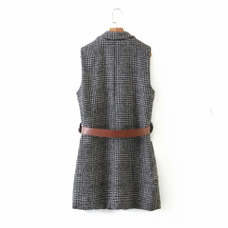 vintage women waistcoats fashion ladies elegant notched collar vest casual female chic waistcoat cute girls outfit 210430
