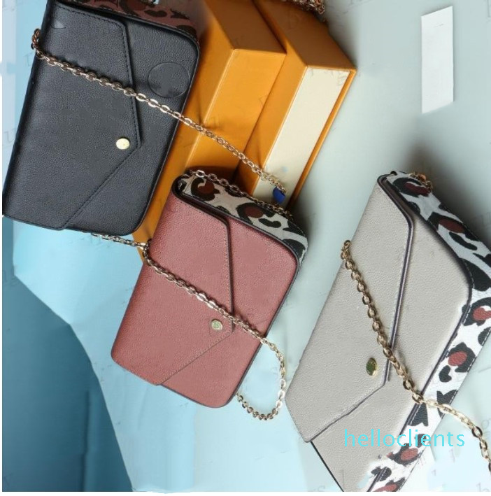 Woman Shoulder Bags Fashion Leopard Grain Printed Flower Wallets For Men Lady Genuine Leather Chain Crossbody Bag Card Holder Purse With Box, Black
Woman Shoulder Bags Fashion Leopard Grain Printed Flower Wallets For Men Lady Genuine Leather Chain Crossbody Bag Card Holder Purse With Box, Black