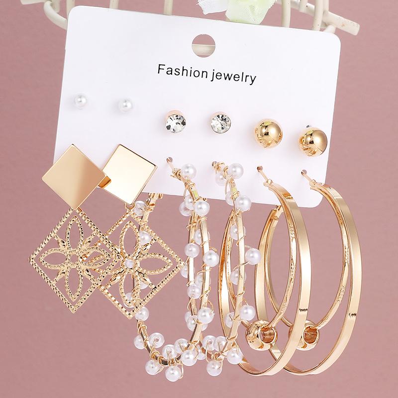 Stud ZOSHI Ladies Shell Pearl Earrings Geometric Gold Pendant A Set Of Charm Jewelry Fashion Various DIY, Golden;silver
Stud ZOSHI Ladies Shell Pearl Earrings Geometric Gold Pendant A Set Of Charm Jewelry Fashion Various DIY, Golden;silver